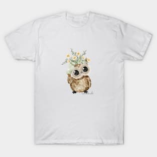 Book on head owl T-Shirt